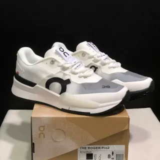 On THE ROGER Pro2 White Black Lifestyle Sneakers