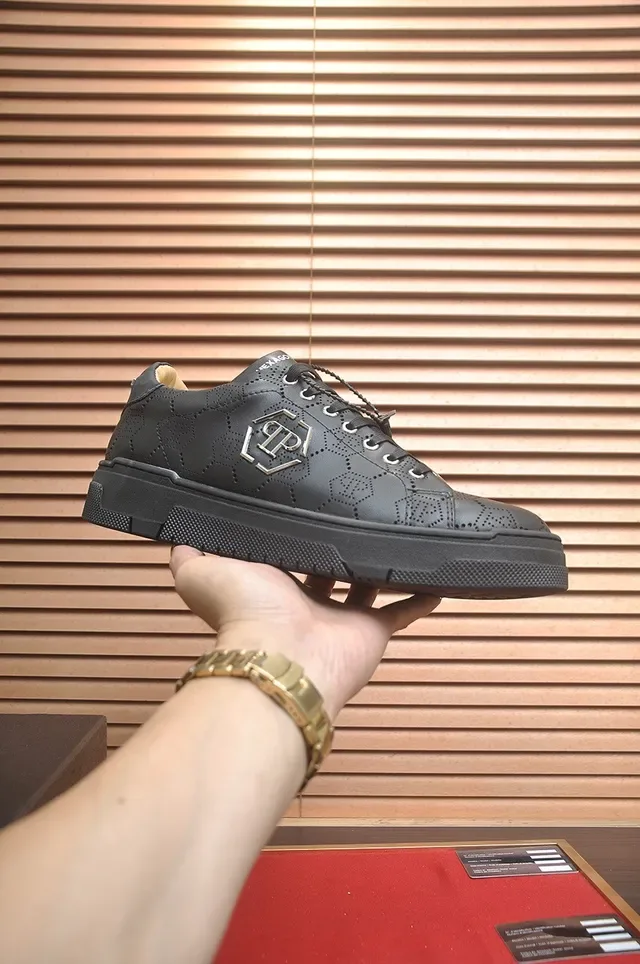 Philipp Plein Hexagon Perforated Black लाइफस्टाइल स्नीकर 2
