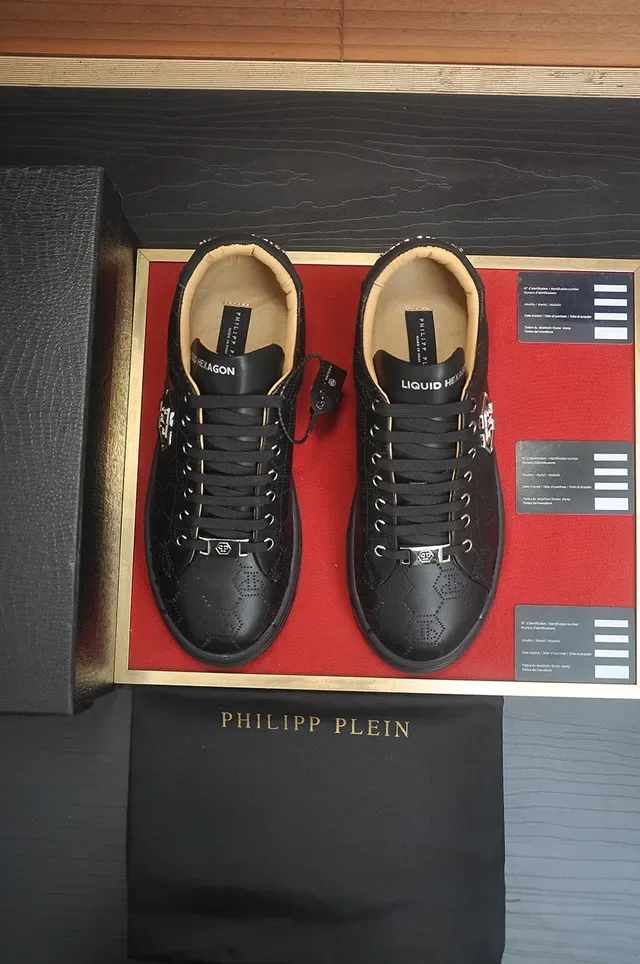 Philipp Plein Hexagon Perforated Black लाइफस्टाइल स्नीकर 3