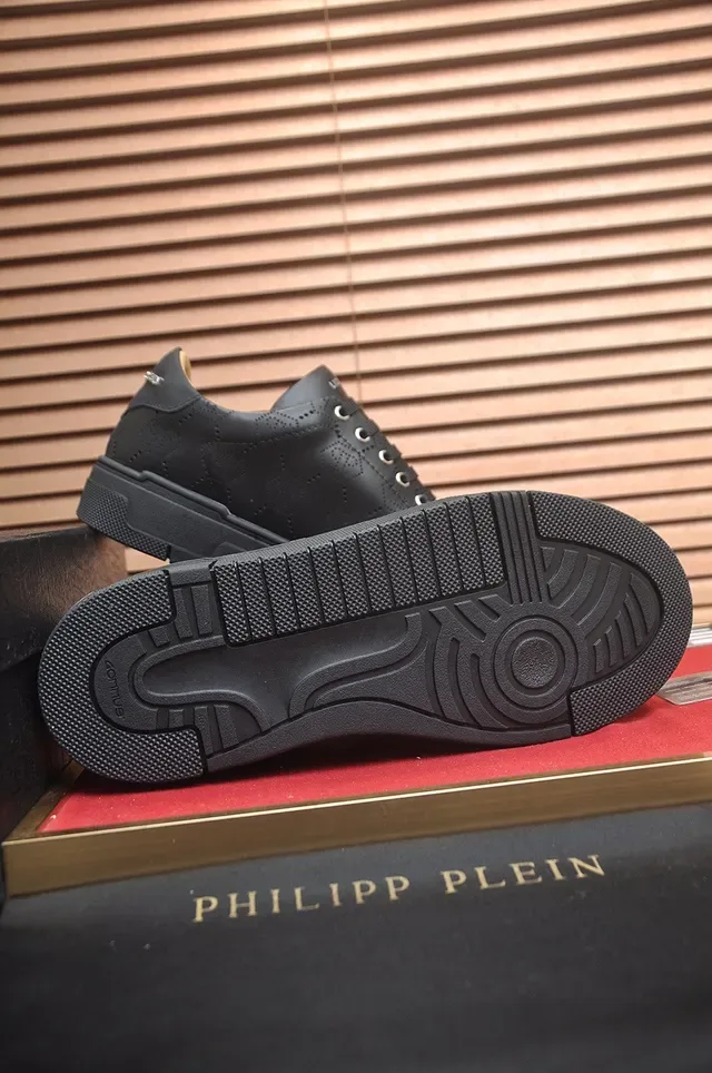 Philipp Plein Hexagon Perforated Black लाइफस्टाइल स्नीकर 7