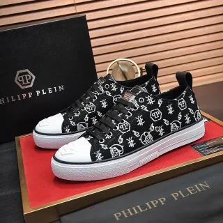 Philipp Plein Printed Canvas Low-Top Lifestyle Sneakers