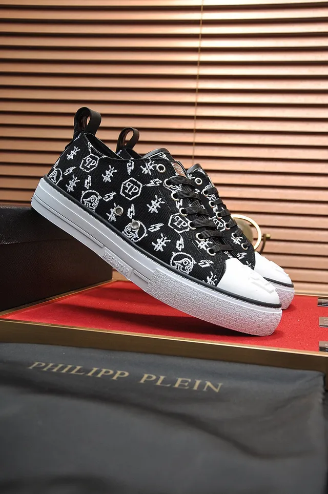 Philipp Plein tênis de lona impressa low top lifestyle 3
