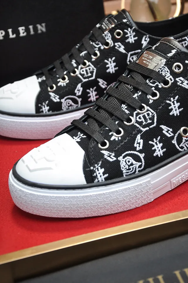 Philipp Plein tênis de lona impressa low top lifestyle 4