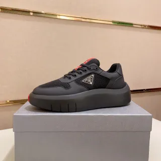 Prada Cloudbust Black and Red Lifestyle Sneakers