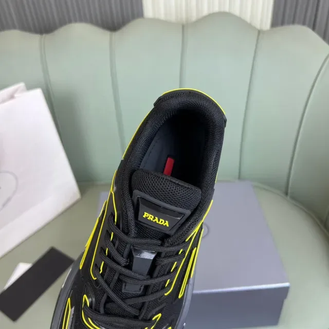 Prada Cloudbust Black and Yellow Lifestyle Sneakers 3
