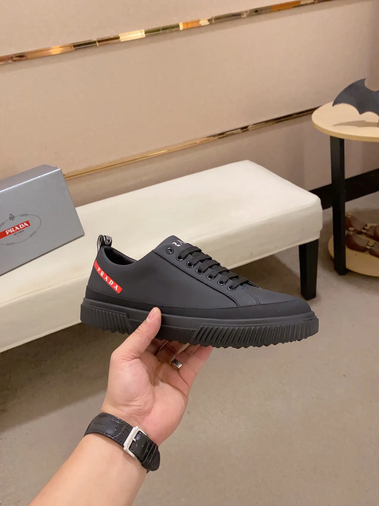 Prada Cloudbust Black Lifestyle Sneaker 4
