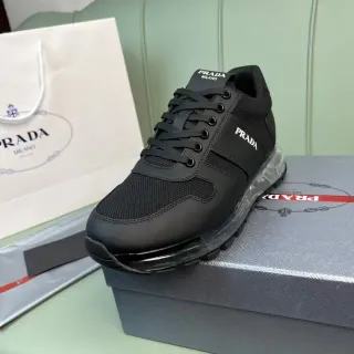 Prada Cloudbust Black Mesh and Synthetic Lifestyle Sneakers