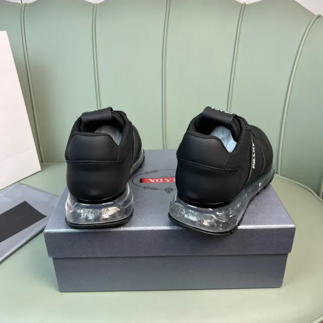Prada Cloudbust Black Mesh and Synthetic Lifestyle Sneakers 2