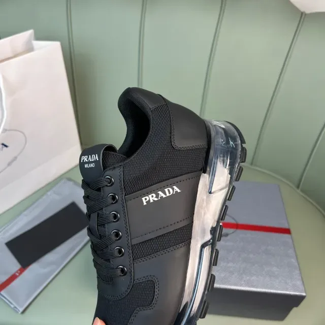 Prada Cloudbust Black Mesh and Synthetic Lifestyle Sneakers 3