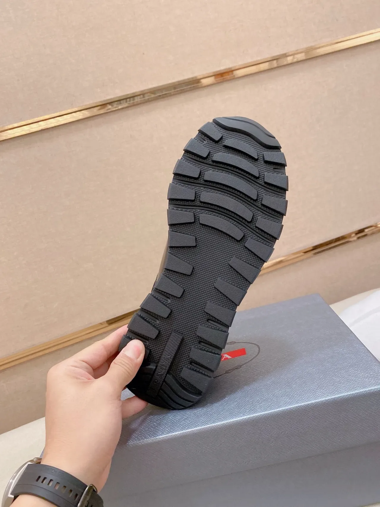Prada Cloudbust Black Textile and Patent Lifestyle Sneakers 3