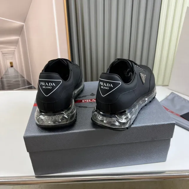 Prada Cloudbust Black Transparent Sole Lifestyle Sneaker 3