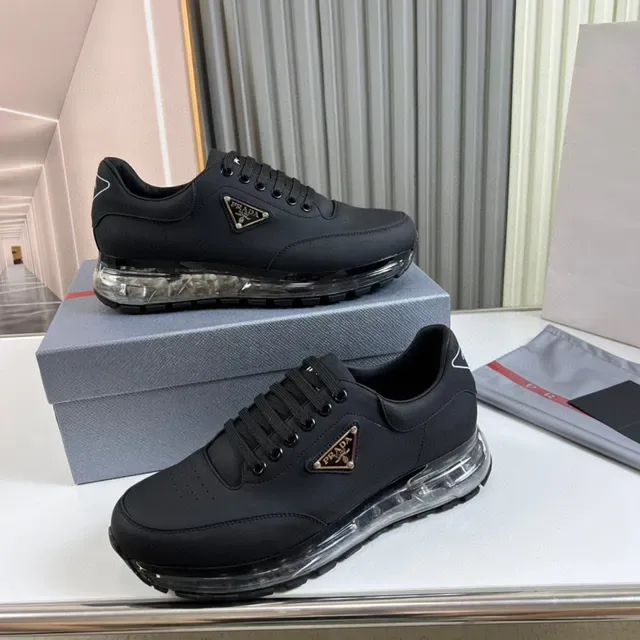 Prada Cloudbust Black Transparent Sole Lifestyle Sneaker 4