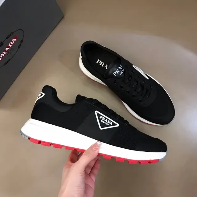 Prada Cloudbust Black White Red Lifestyle Sneakers 6