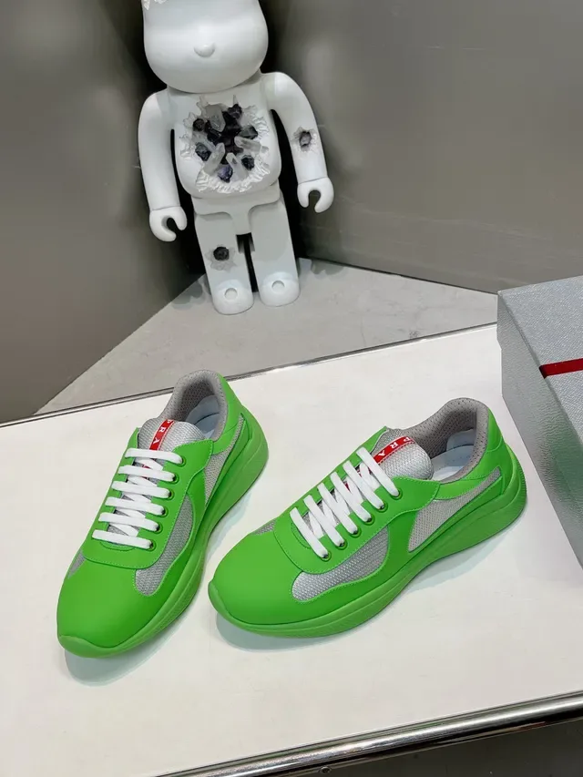 Prada Cloudbust Lime Green Lifestyle Sneakers 2