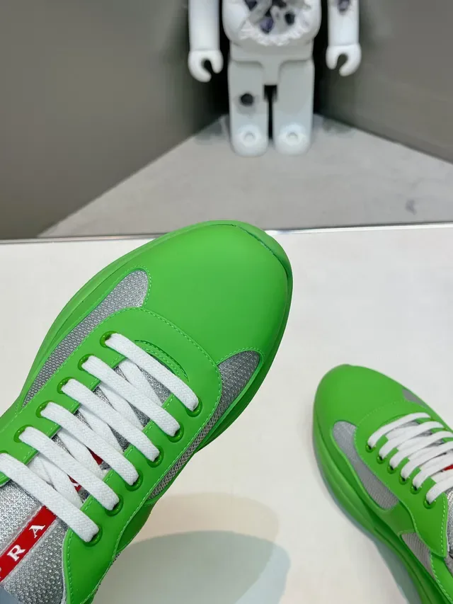 Prada Cloudbust Lime Green Lifestyle Sneakers 6