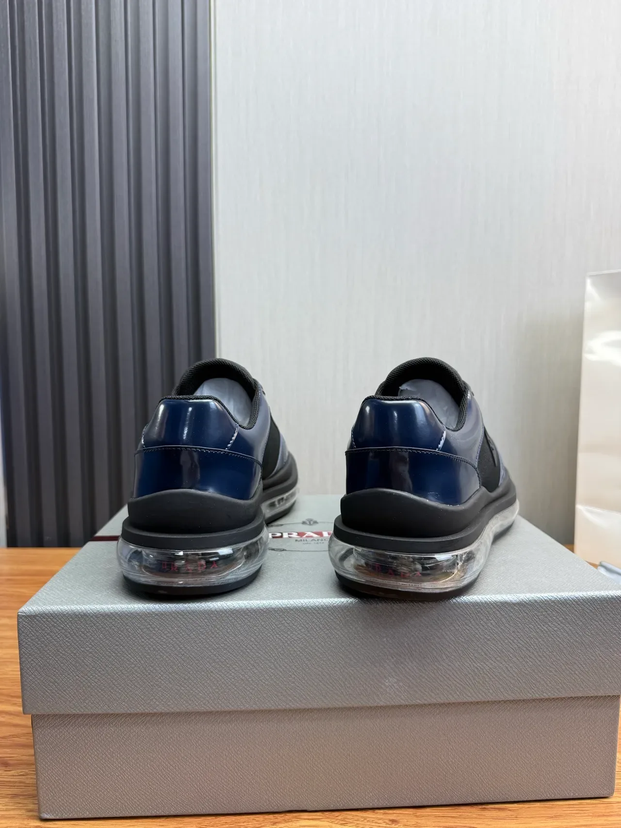 Prada Cloudbust Navy and Black Lifestyle Sneakers 4