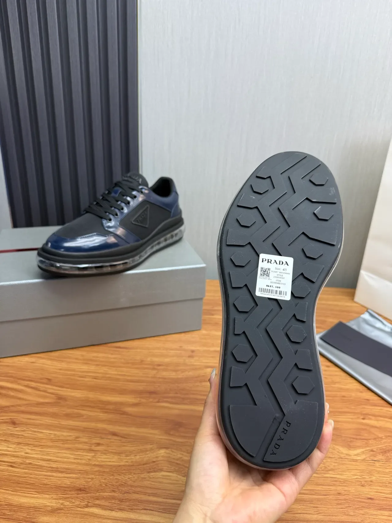Prada Cloudbust Navy and Black Lifestyle Sneakers 10