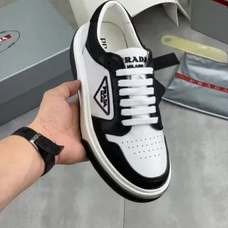 Prada Cloudbust Two-Tone Leather Lifestyle Sneakers
