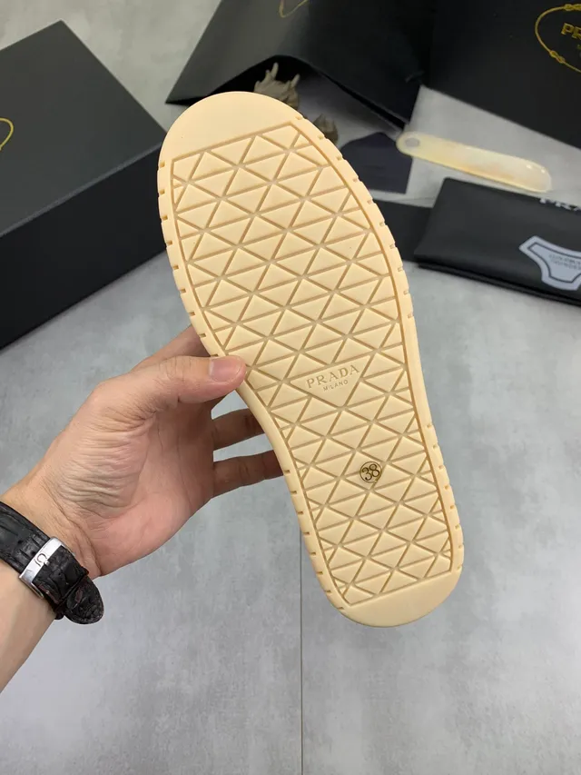 Prada Cloudbust White Black Beige Lifestyle Sneakers 2