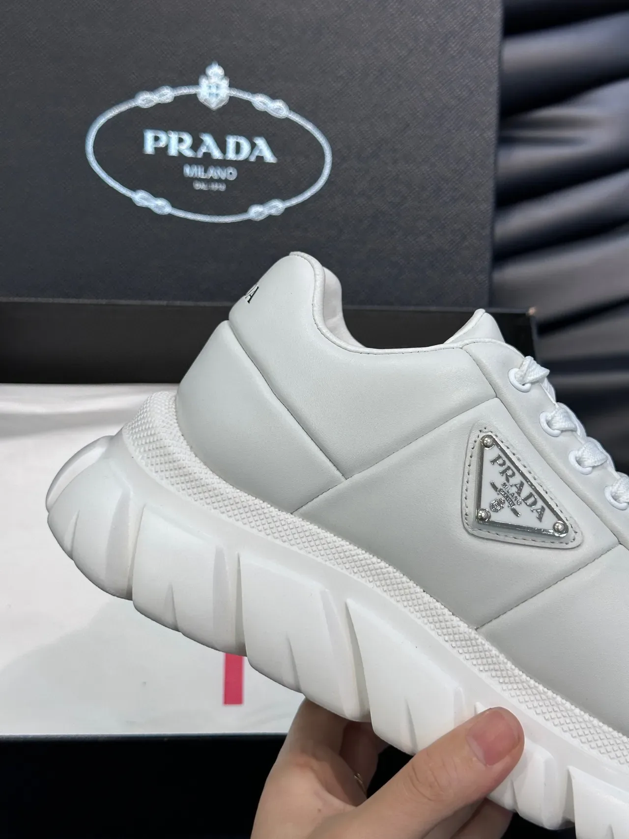 Prada Cloudbust White Chunky Sneakers 6