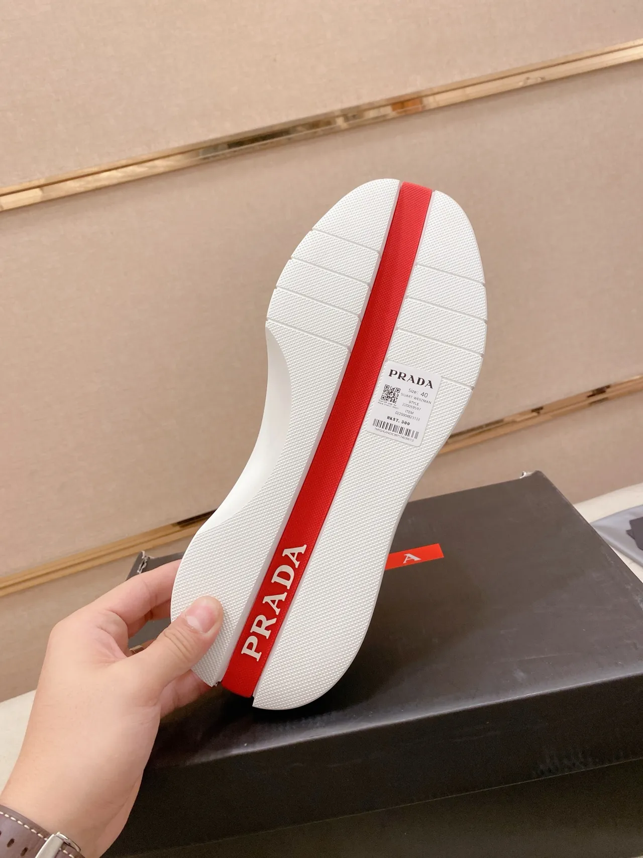 Prada Cloudbust White Smooth Leather Lifestyle Sneakers 2