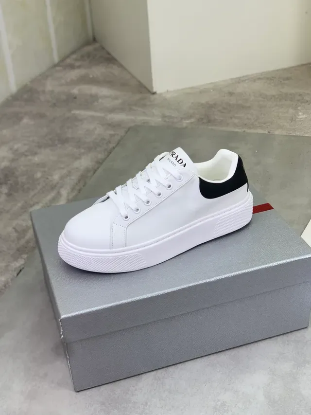 Prada 白黑低帮平台鞋生活休闲鞋 4