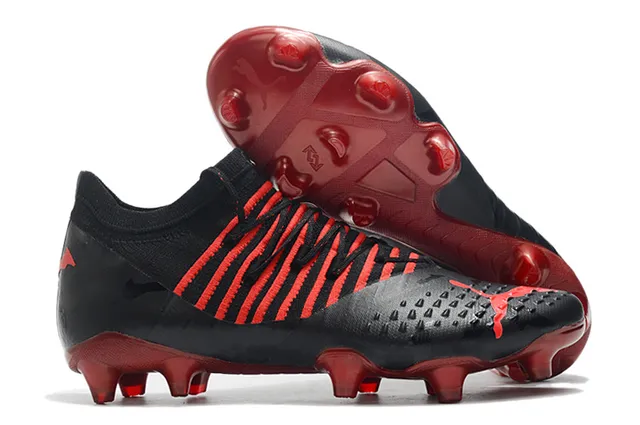 Puma Future Z কমলা সোনালি ক্রিটেড আপার অ্যাসিমেট্রিক্যাল লেসিং দৃঢ় মাটি ফুটবল জুতা 7