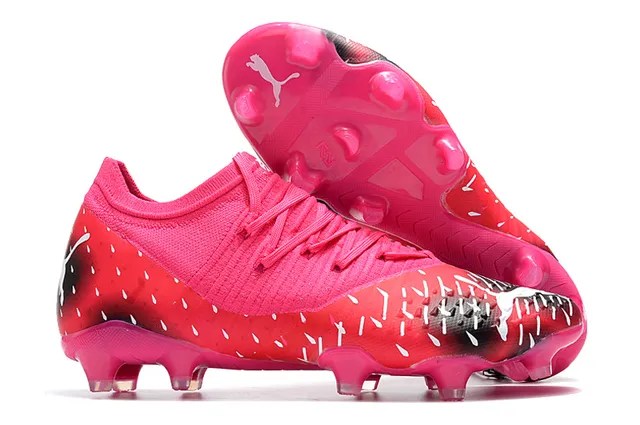 Puma Future Z কমলা সোনালি ক্রিটেড আপার অ্যাসিমেট্রিক্যাল লেসিং দৃঢ় মাটি ফুটবল জুতা 9