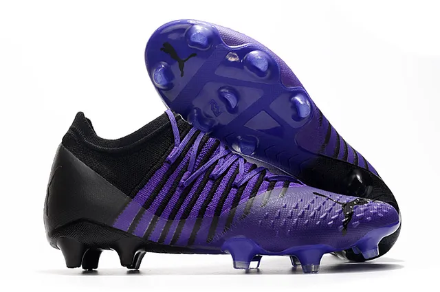 Puma Future Z কমলা সোনালি ক্রিটেড আপার অ্যাসিমেট্রিক্যাল লেসিং দৃঢ় মাটি ফুটবল জুতা 12