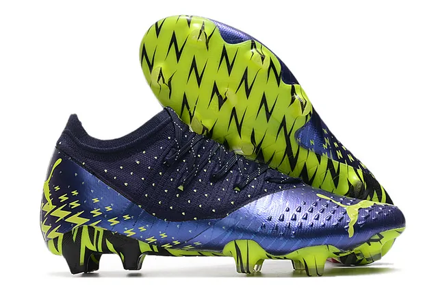 Puma Future Z কমলা সোনালি ক্রিটেড আপার অ্যাসিমেট্রিক্যাল লেসিং দৃঢ় মাটি ফুটবল জুতা 13