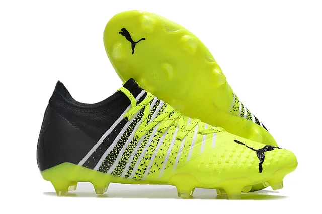 Puma Future Z কমলা সোনালি ক্রিটেড আপার অ্যাসিমেট্রিক্যাল লেসিং দৃঢ় মাটি ফুটবল জুতা 15
