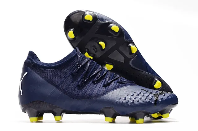 Puma Future Z কমলা সোনালি ক্রিটেড আপার অ্যাসিমেট্রিক্যাল লেসিং দৃঢ় মাটি ফুটবল জুতা 16