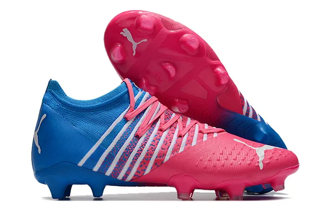 Puma Future Z কমলা সোনালি ক্রিটেড আপার অ্যাসিমেট্রিক্যাল লেসিং দৃঢ় মাটি ফুটবল জুতা 18