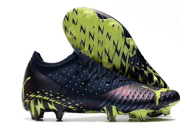 Puma Future Z কমলা সোনালি ক্রিটেড আপার অ্যাসিমেট্রিক্যাল লেসিং দৃঢ় মাটি ফুটবল জুতা 19