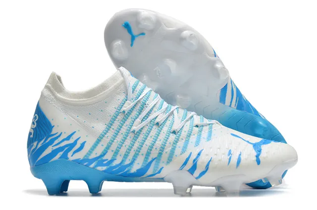 Puma Future Z কমলা সোনালি ক্রিটেড আপার অ্যাসিমেট্রিক্যাল লেসিং দৃঢ় মাটি ফুটবল জুতা 24