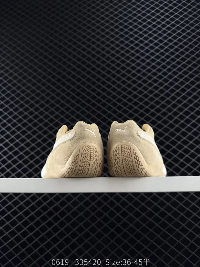 Puma Speedcat OG Beige and White Lifestyle Sneakers 3