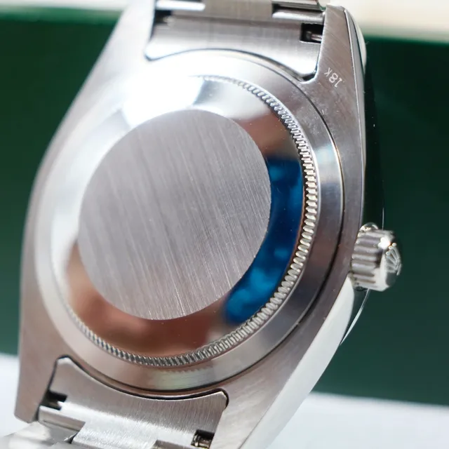 Rolex Oyster Perpetual Datejust وجه أسود علامات الساعات الماسية ساعة ميكانيكية 4