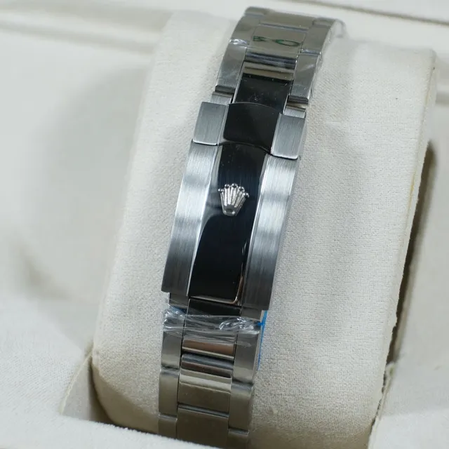 Rolex Oyster Perpetual Datejust وجه أسود علامات الساعات الماسية ساعة ميكانيكية 5