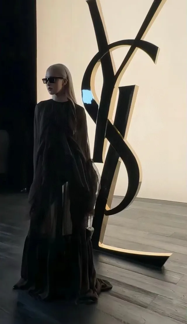 Saint Laurent आयताकार कछुए के खोल वाले टेम्पल धूपचश्मा 2