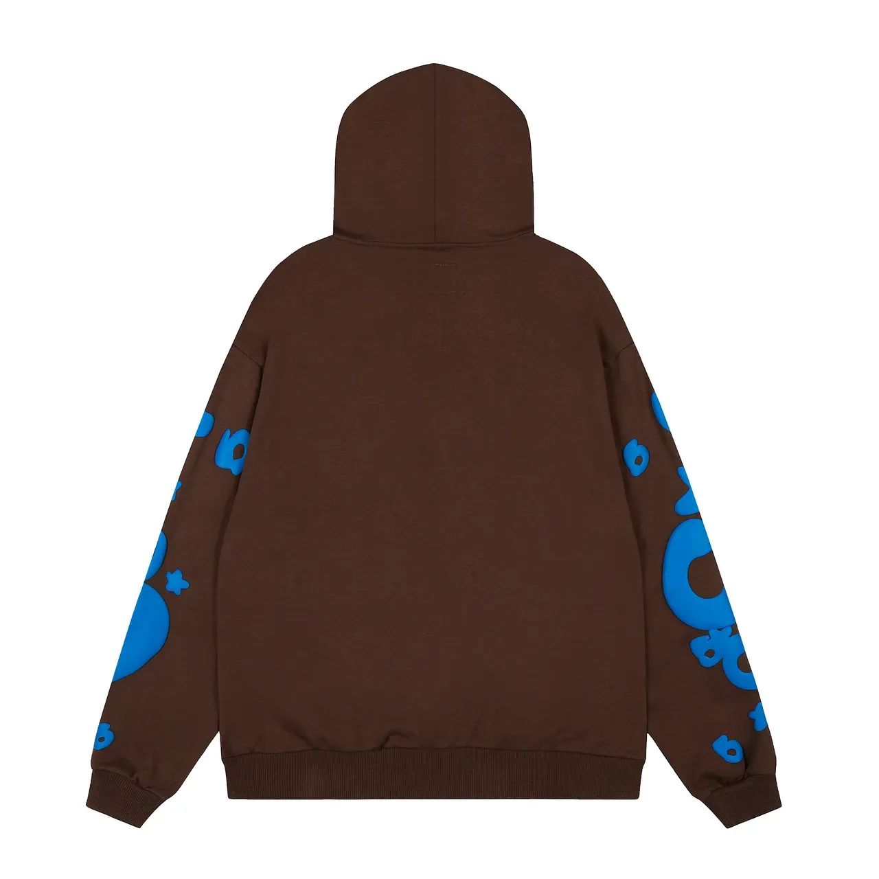 Sp5der Brown Blue Oversized Fit Screen-Printed Graphics Tracksuit 3