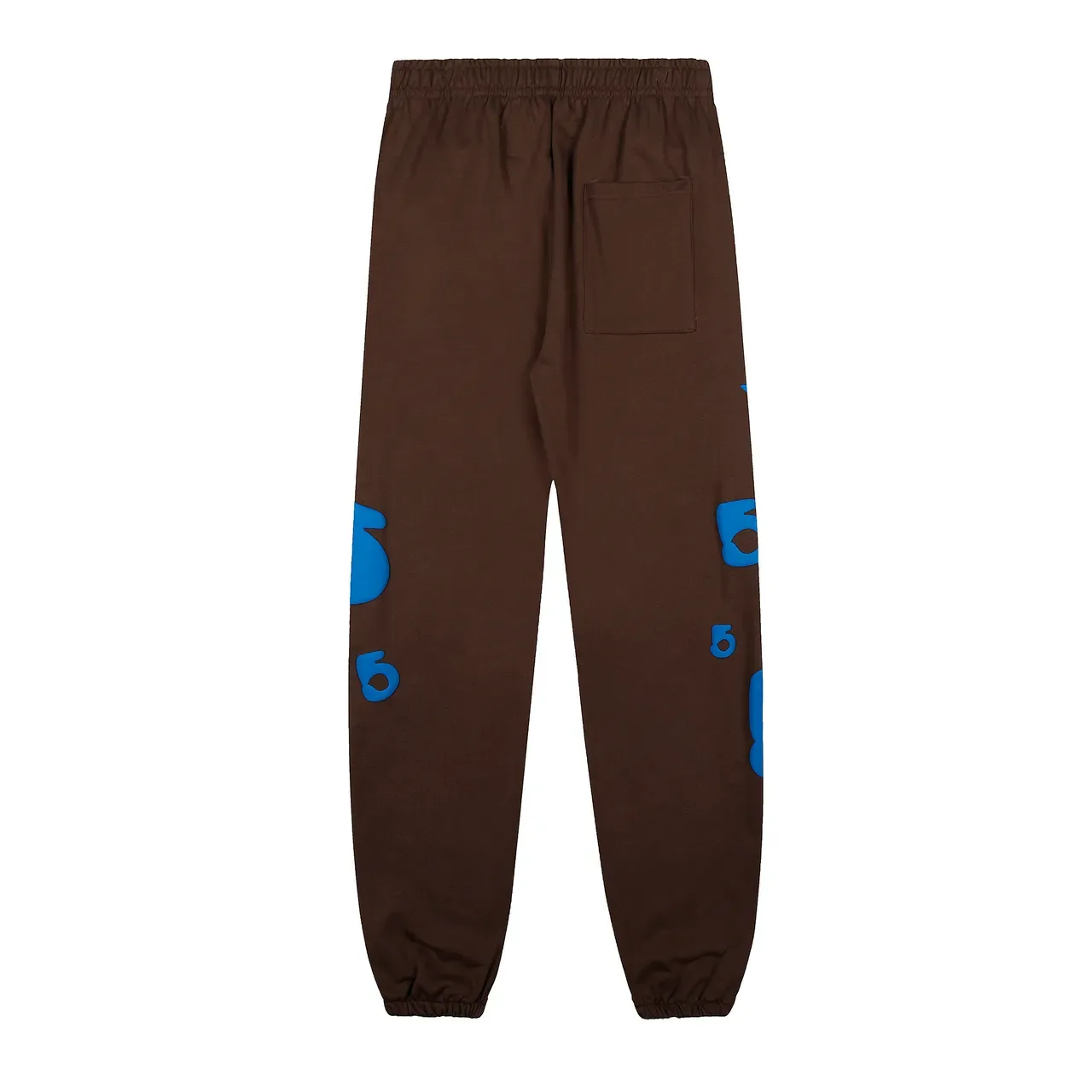 Sp5der Brown Blue Oversized Fit Screen-Printed Graphics Tracksuit 5
