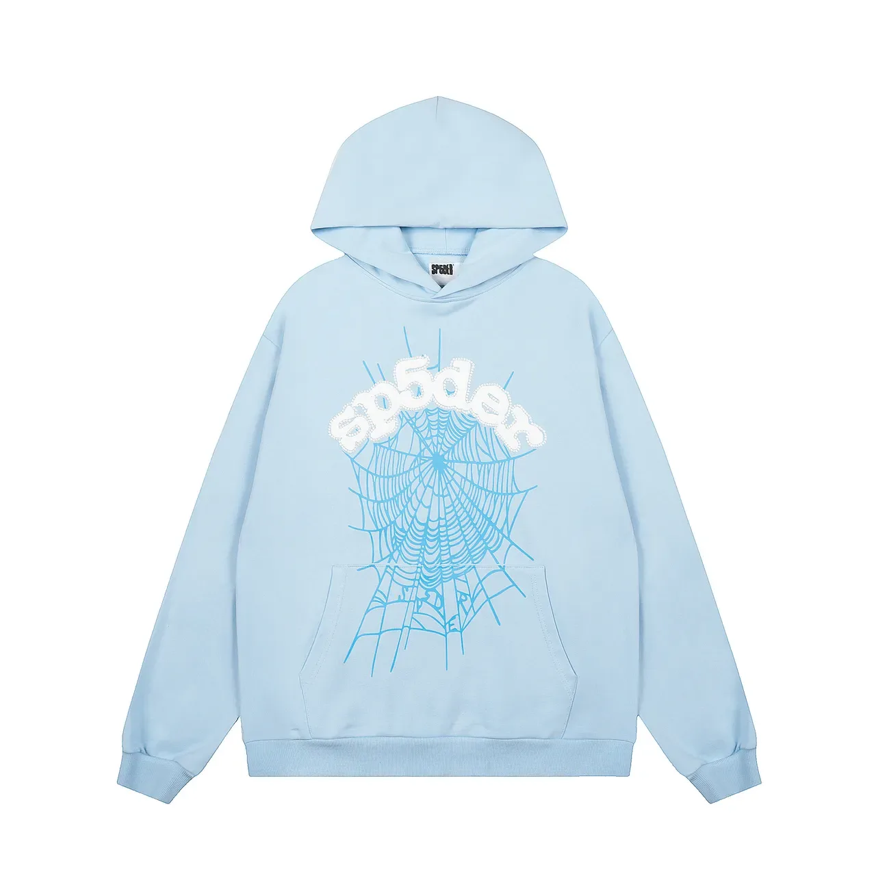 Sp5der Spiderweb Graphic Light Blue Tracksuit 2