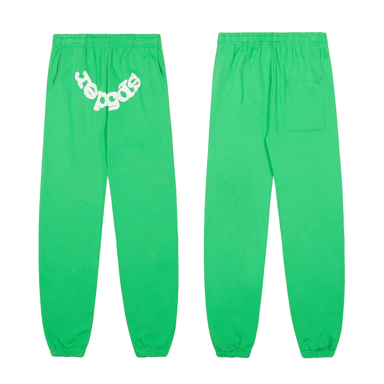 Sp5der Spiderweb Print Green Tracksuit 3