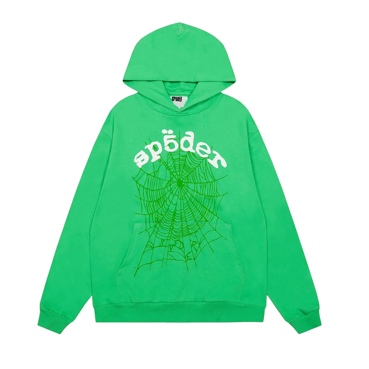 Sp5der Spiderweb Print Green Tracksuit 4