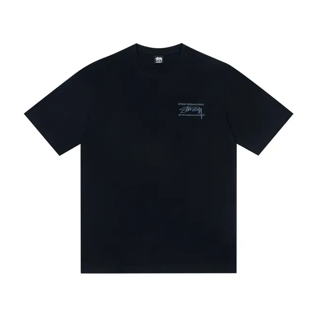 Stussy International Stock Logo ग्राफिक टी-शर्ट 6