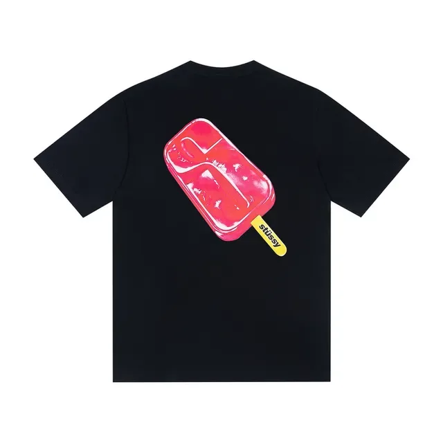 T-shirt Stussy Stock Logo motif sucette glacée 4