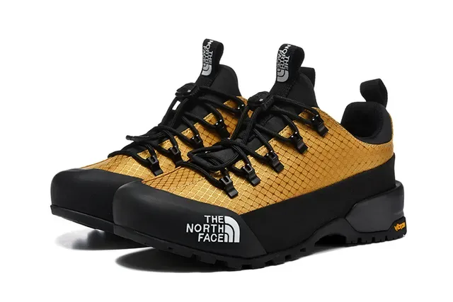 The North Face White Black Low-Cut Hiking Boot Grid-Mesh Upper Sneakers 23