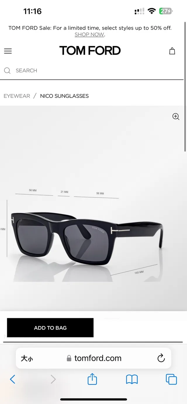 Tom Ford Rectangular Tortoiseshell Acetate Sunglasses 2