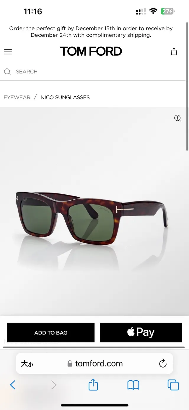 Tom Ford Rectangular Tortoiseshell Acetate Sunglasses 3