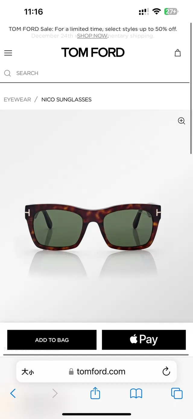 Tom Ford Rectangular Tortoiseshell Acetate Sunglasses 5